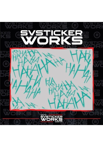 Haha Sticker Motor Araba Dekorasyon Sticker Evrensel 50 Adet 1 Paket 19201845