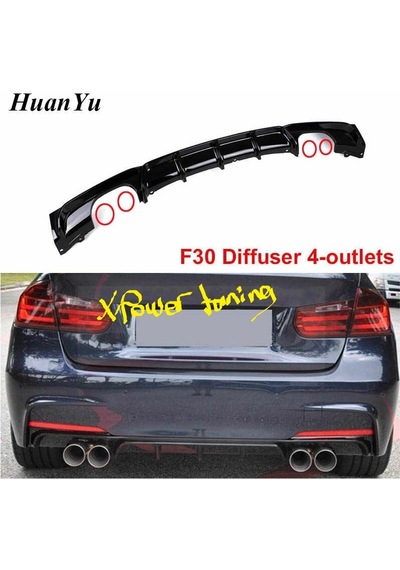 Bmw F30 2012.2018 Çift Çıkış M.performance Arka Difüzör