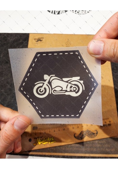 Bay Etiket Msl56 Motosiklet Motifli Etiket