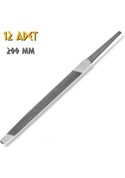 Sgs Üçgen Eğe Slim İnce Dişli 8" - 200 Mm. - 12 Adet