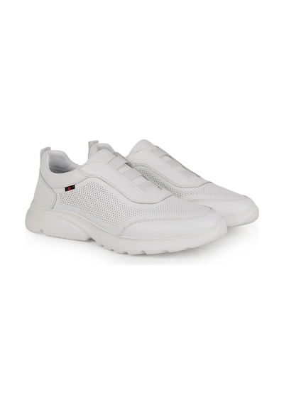 Libero Erkek Sneaker Ayakkabı Hakiki Deri Antik Slip-on Bağcıksız Delikli Hafif Kalın Eva Taban L6002 Beyaz Libero Erkek Sneaker Ayakkabı Hakiki Deri Antik Slip-on Bağcıksız Delikli Hafif Kalın Eva Taban L6002 Beyaz