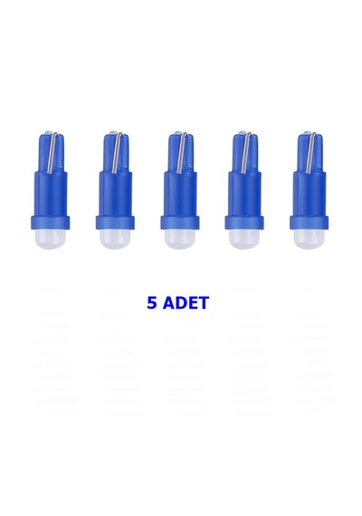 T5 Gösterge Ampülü Led Mavi 5 Adet