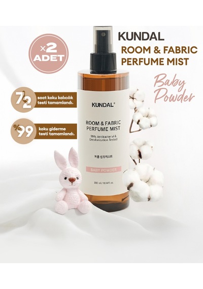 Oda Ve Kumaş Kokusu Kundal Room & Fabric Perfume Mist Baby Powder 300 Ml Pudra