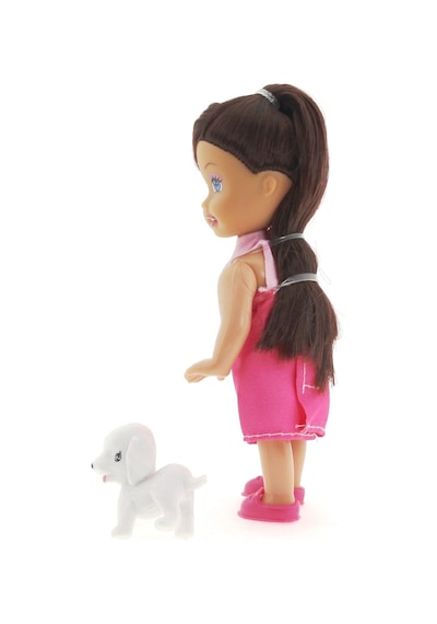 Cute Girl Köpek Figürlü Kumral Mini    Bebek
