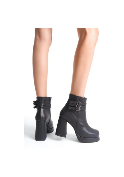 Papuçcity Sprs 02982 Kadın 9,5 Cm Platform Topuklu Bot 001