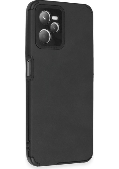 Ilkeshop Newface Realme C35 Kılıf Loop Deri Silikon - Siyah