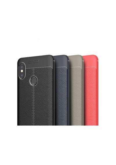 Xiaomi Redmi S2 Kilif Deri Görünümlü Korumali Niss Silikon 409444618