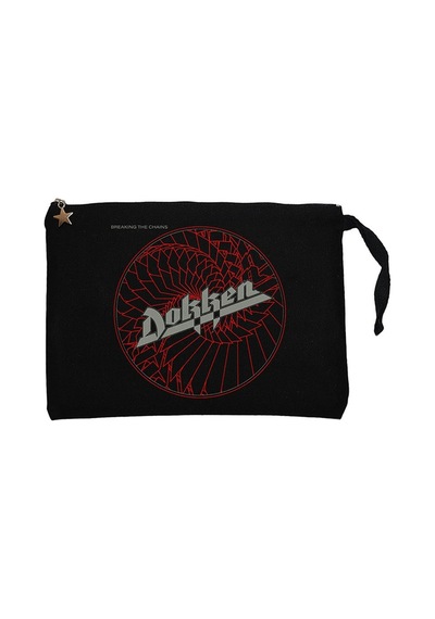 Dokken Breaking The Chains Siyah Astarlı Cüzdan / El Çantası Siyah