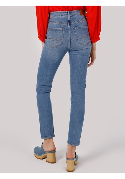Colins 703 Carla Slim Fit Normal Bel Düz Paça Mavi Kadın Jean Pantolon Cl1058577 Denim