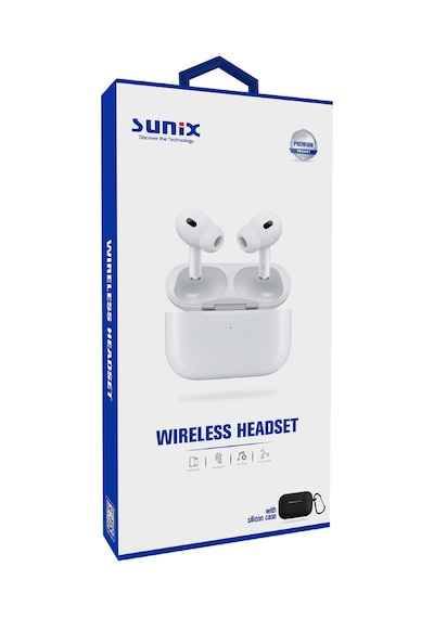Sunix BLT-42 Kablosuz 5.3 Bluetooth Kulaklık + Silikon Kılıf