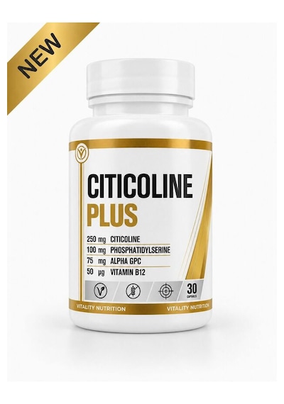 Vitality Nutrition Cıtıcolıne Plus Sitikolin + Alfa Gpc + Fosfotidilserin 30 Kapsül