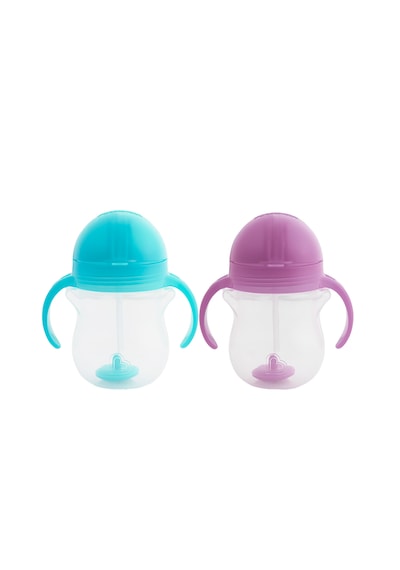 Munchkin Tıklama Kilitli Uçlu Alıştırma Bardağı, 6ay+,207ml,mavi& Mavi