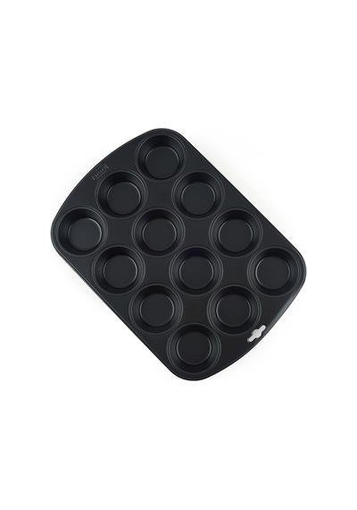 Kaiserr 12'li Muffin Kalıbı - Siyah - 38x27 Cm Renkli