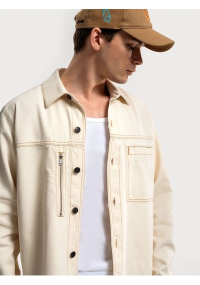 LOFT Oversize Fit Erkek Gömlek U.kol Lf2036194 Q1.v1 Denim