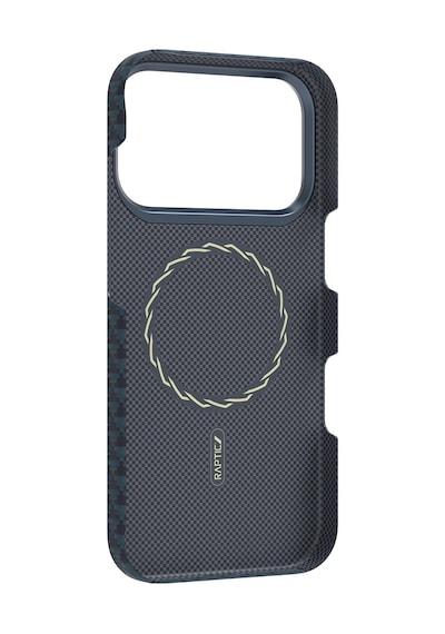 Apple Uyumlu iPhone 17 Pro Max Kılıf M-safe Şarj Özellikli Raptic Aramid Skin Origin Serisi Kapak Lacivert