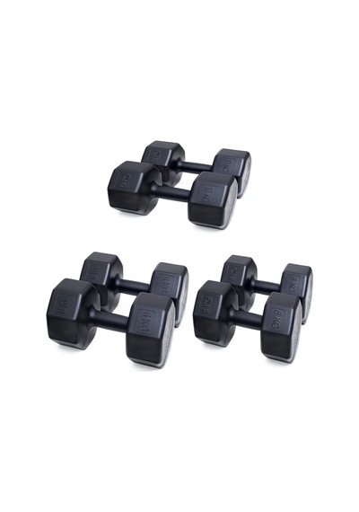 Ps Spor 3 Çift Dambıl Set 6 Kg + 8 Kg + 10 Kg + Stand