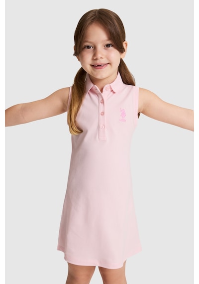 U.S. Polo Assn. Kız Çocuk Açık Pembe Elbise Örme 50325639-vr078 Acık Pembe