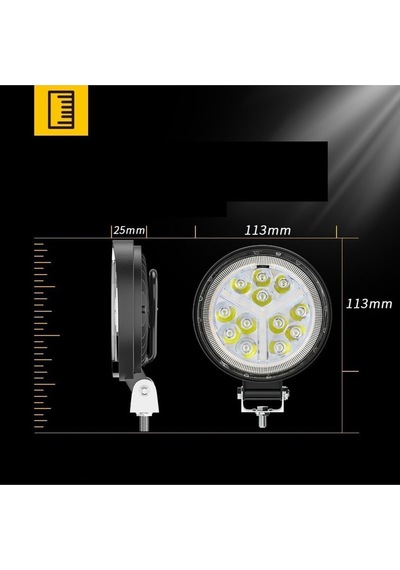 Off Road Led Çalışma Lambası Drl Sarı Renk Sinyal Çakarlı Flash Arazi Aracı Tır Kamyon Tekne Sis Farı