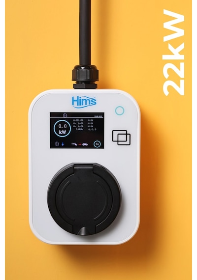 Hims Hcts-22-b 22kw Kilitli Soketli Beyaz Taşınabilir Araç Şarj Cihazı