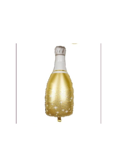 Gold Renkli 100x49 CM Büyük Boy Şampanya Şişesi Folyo Balon Bride To Be Bekarlığa Veda