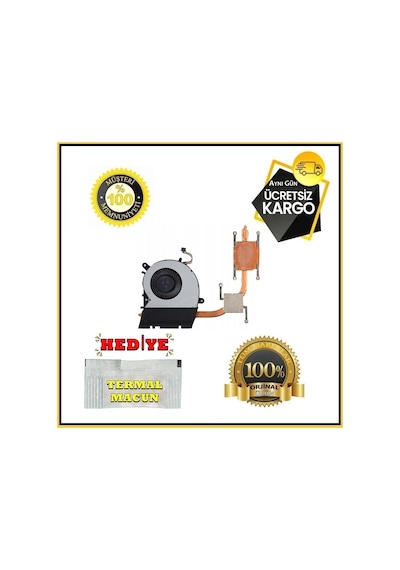 Asus X555U Serisi Cpu Heatsink Soğutucu Fan 13N0 R7A0T01