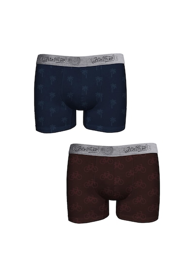John Frank John Frank John Frank İki Li Eighty Five Erkek Boxer 18127 Çok Renkli