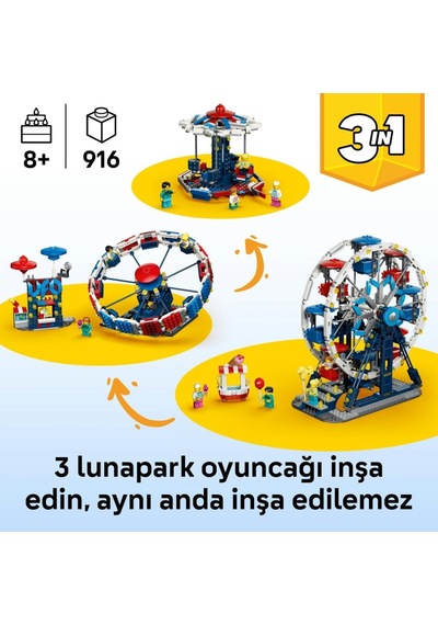 Lego 31389 Creator 3 Ü 1 Arada İkonik Dönme Dolap