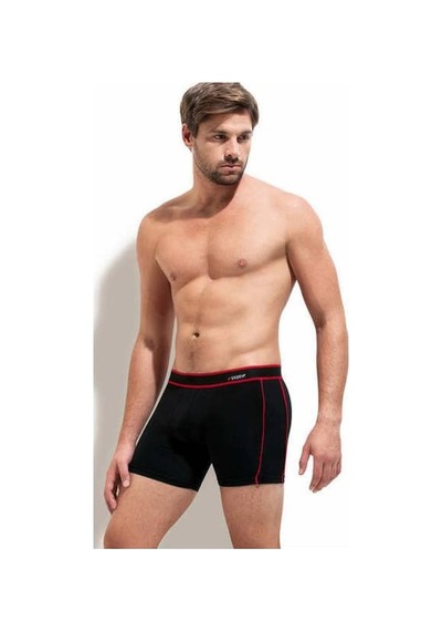 Erdem 1431 3'Lü Erkek Likralı Boxer Siyah