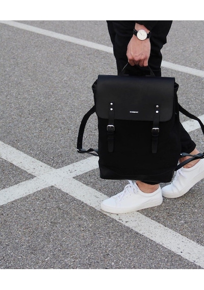 Sandqvist Hege Siyah Unisex Sırt Çantası