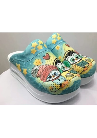 Blum Sabo Terlik Baykuş Airmax Ortopedik Anatomik Terlik Çok Renkli