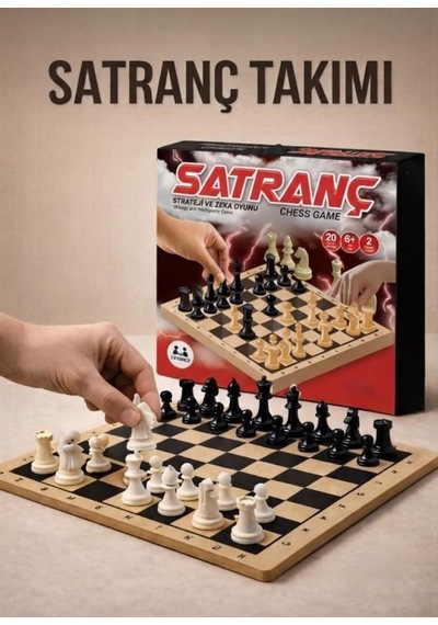 Satranç Strateji Ve Zeka Oyunu Seti Dikkat Becerisini Geliştirmeye Yardımcı Eğitici Oyun Seti
