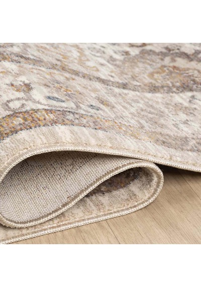 Krem Bej Soyut Eskitme Desenli Uşak Halı - Ns0256ka Krem - Bej