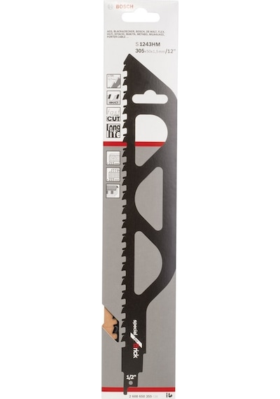 Bosch S 1243 HM Endurance For Brick 1'Li Panter Testere Bıçağı - 2608650355