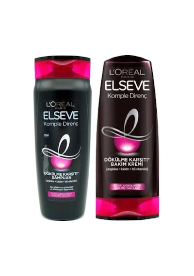 L'Oréal Paris Elseve Komple Direnç Dökülme Karşıtı Şampuan 375 ML + Dökülme Karşıtı Bakım Kremi