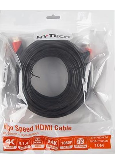 Hytech Hy-Hdm10 Hdmi To Hdmi 10M Altın Uçlu 24K 1.4 Ver. 3D Kablo