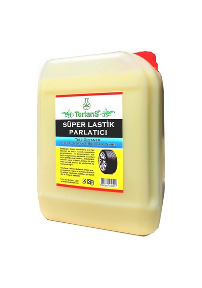 Terlans Lastik Parlatıcı Jel 5 Kg + Uygulama Süngeri Tire Cleaning Gel Extra Glossy