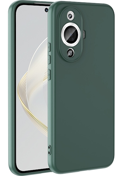Huawei Nova 12s Uyumlu Kılıf Zore Mara Lansman Kapak-koyu Yeşil