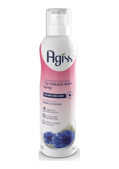 Agiss Tüy Dökücü Krem Gazlı Sprey 175 Ml Normal Ciltler