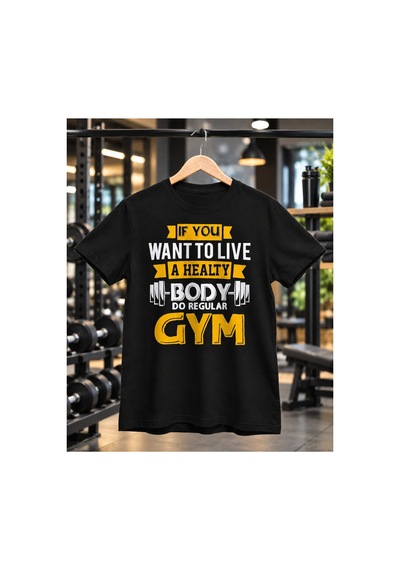 Segungear Live Healty Erkek Regular Fit Baskılı Spor Tişört Siyah - 931643760 Siyah