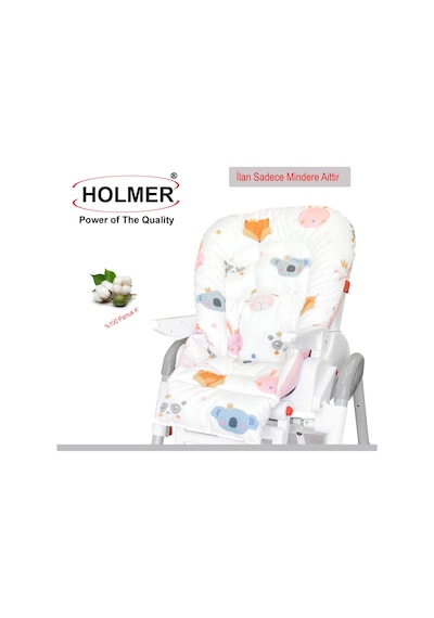 Holmer Organik Mama Sandalyesi Minderi & Kılıfı Kemer Deliksiz