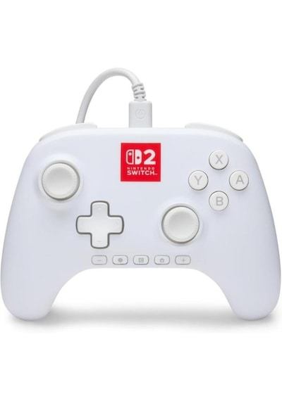 Powera Advantage Nintendo Switch 2 Lumectra Wired Pro Controller Kablolu Oyun Kolu Beyaz