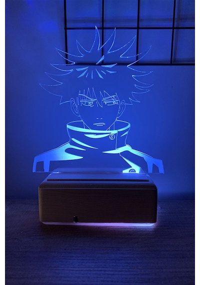 Megumi Fushiguro Jujutsu Kaisen 16 Renk Gece Lambası