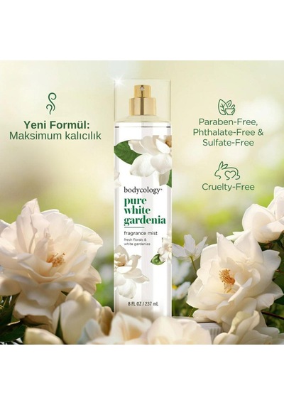 Bodycology Pure White Gardenia Fragrance Mist Çiçeksi Kadın Vücut Spreyi