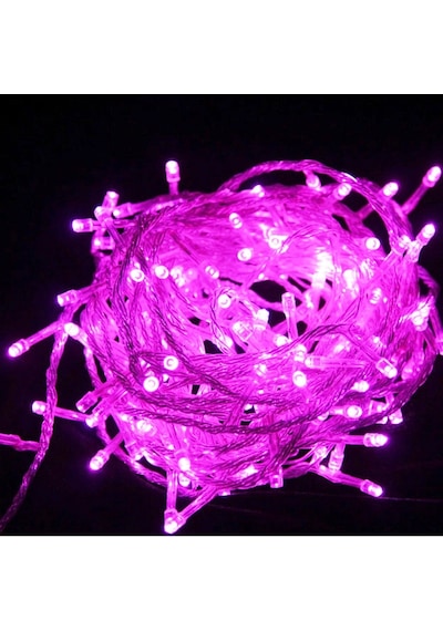 PİNK COLORS LED LİGHT 10 METRE PEMBE LED IŞIK PEMBE İP LED IŞIK PEMBE KABLO IŞIK 220V FİŞLİ PEMBE IŞIK Pembe