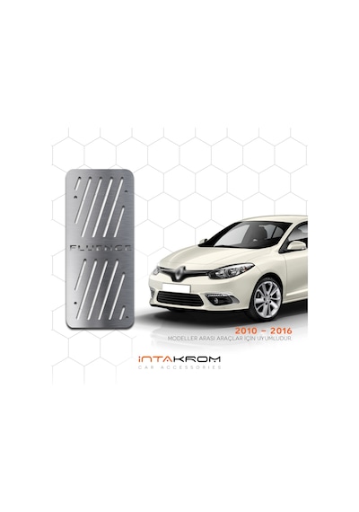 intakrom Renault Fluence Krom Ayak Dinlendirme Pedalı - 2010 ve Üzeri