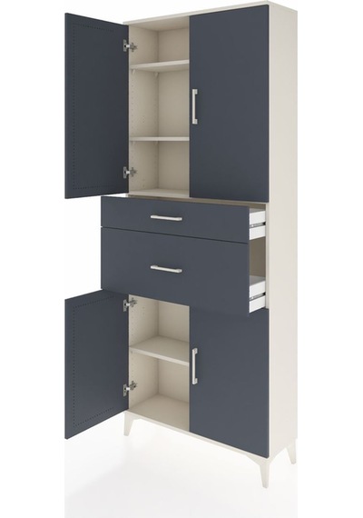 Arges Dolap 4 Raflı 2 Çekmeceli 4 Kapaklı 88x30x221 Aytaşı-an... Aytaşı