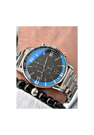 Lüks Tasarım Damat Çeyiz Classic Yatay Cüzdan Kemer Kartlık Ve Metal Classic Saat Çeyiz Kutu Seti Siyah