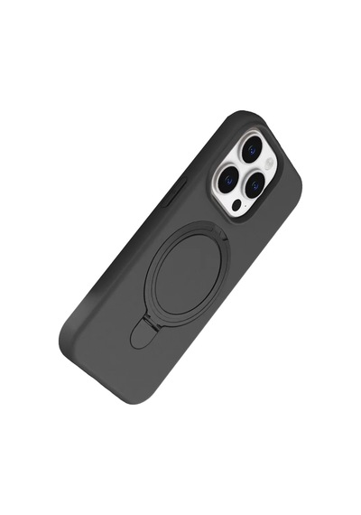 Newface Apple, Uyumlu iPhone 14 Pro Max Regal Magsafe Standlı Kapak - Titan Gri