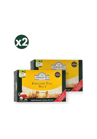 Ahmad Tea English Tea No.1 100'lü Demlik Poşet 2'li Ekonomik Paket Toplam 200 Demlik Poşet