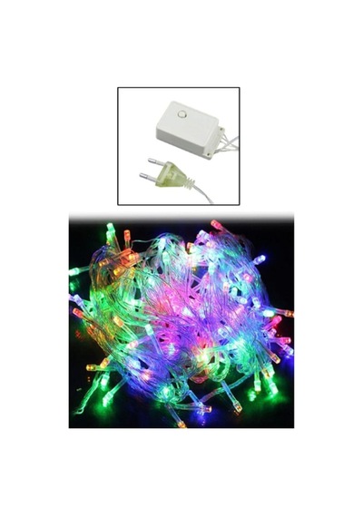 10 Metre Rgb 100 Ledli Fişli 8 Fonksiyonlu Yılbaşı Ağacı Işığı Organizasyon Led Işık Rgb